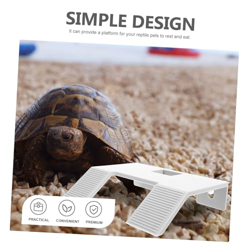 MERRYHAPY Stable Lightweight Turtle Basking Platform Multi-Functional Turtle Tank Supply Climbing Ramp for Reptiles Aquarium Floating Decor for Tanks