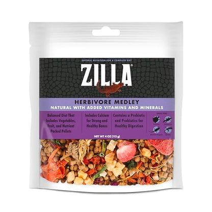 Zilla Pet Reptile Herbivore Food Medley Diet, 4 oz - size: 4 Ounce (Pack of 1)