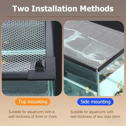 Terrarium Lid, Adjustable Magnetic Fish Tank Lid Net Cover, Aquarium Anti Jumping Mesh Hood Cover, Protect Reptiles from Escaping(30x20cm) - size: 30x20cm