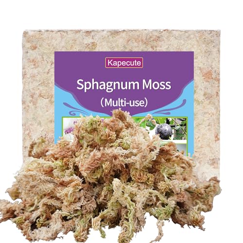 Sphagnum Moss 34QT for Plant Propagation, Great Orchid Potting Mix, Help with Maintain Humidity, 10oz - size: 10oz