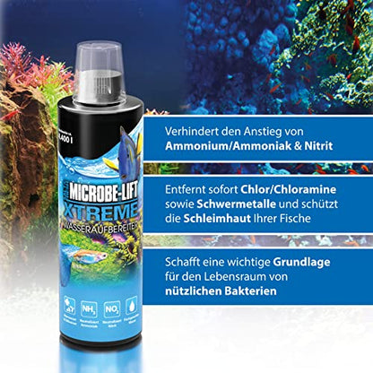 Microbe-Lift Xtreme Water Conditioner Treatment for Aquariums and Fish Tanks, All-in-One Treatment for Freshwater and Saltwater Fish Aquarium, 1 Gallon