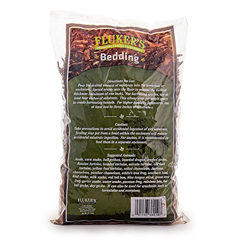 Fluker's Premium Tropical Cypress Bedding for Reptiles, 5 QT (Pack of 4) - size: 10 Pound (Pack of 4)