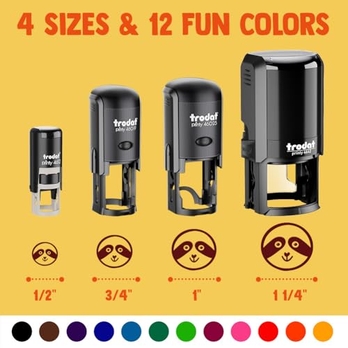 Fat Cute Blue Tongued Skink Lizard Reptile Self-Inking Rubber Stamp Ink Stamper for Stamping Crafting Planners - 1 Inch Medium - Blue Ink - color: Blue, size: 1 Inch Medium