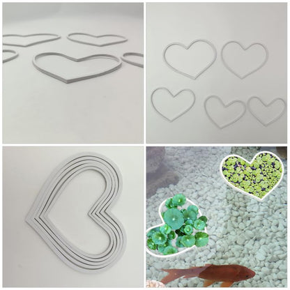 5Pcs Floating Plant Rings for Aquarium Fish Tank Accessories Feeding Ring Betta Fish Floating Divider Plant Holder 7.67X6.10In