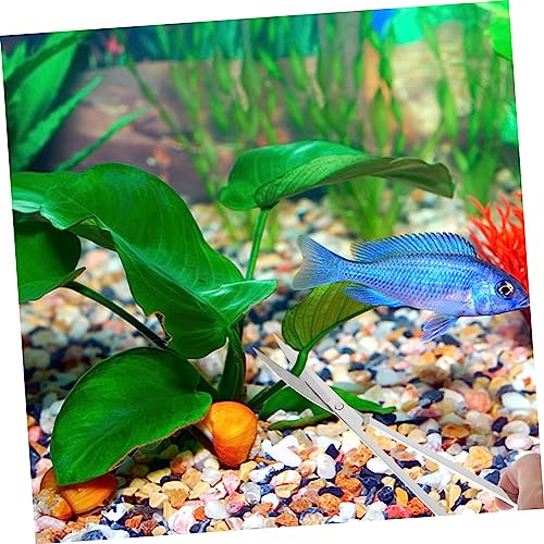 COLLBATH 1set Portable Aquarium Scissors Scraper Tool Multi-function Aquatic Plant Manipulation Resistant for Fish Tank Care - size: 31.50X7.00X1.00CM