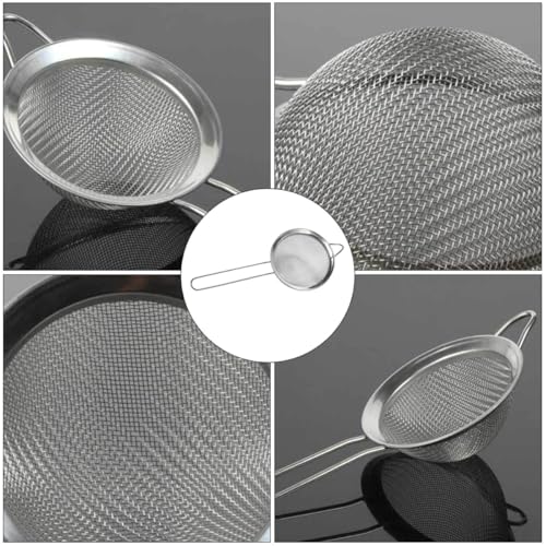 Abaodam 2pcs Reptiles Sand Scoop and Lizard Dung Sieve Shovel with Metal Mesh for Terrarium Cleaning, Fine Mesh Shovel for Reptile Box Substrate Waste Removal