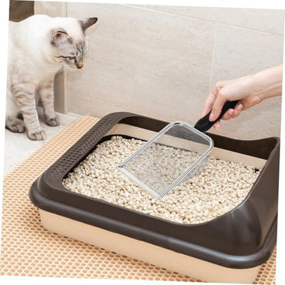 Stainless Steel Cat Litter Scoop with Ergonomic Handle Sifting Shovel for Efficient Cleaning Reliable Waste Cleaner for Cats and Reptiles Easy to Use and Maintain