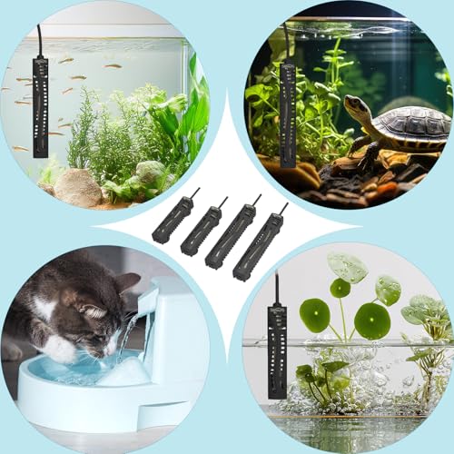 SEAOURA Submersible Fish Tank Heater, 75W Aquarium Heaters for 7-20 Gallon, Adjustable Turtle Tank Heater with Digital Temperature Display, Suitable for Freshwater and Saltwater Tank - size: ≤ 20 Gal Tank