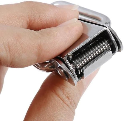 Latch 90 Degree Stainless Steel Spring Loaded Toggle Latch, Silver Catch Hasp Clamp Clip Lock with for Cabinet, Wooden Case, Box (70mm - 4 Pack)