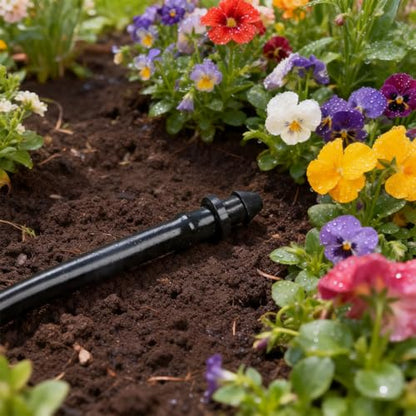 RedChili Drip Irrigation Universal 1/4" Barbed End Cap Fitting, 120 Pieces Drip System Parts Goof Plug Connectors Fits 1/4-Inch Drip Tubing Irrigation For Drip Line Connection - size: 1/4" Plug-120P