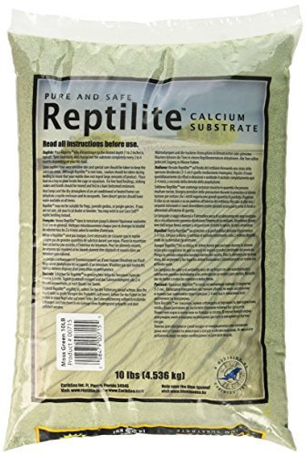 CaribSea Aquatics Reptilite Habitat, Moss Green, 10-Pound - color: Moss Green, size: 10-Pound