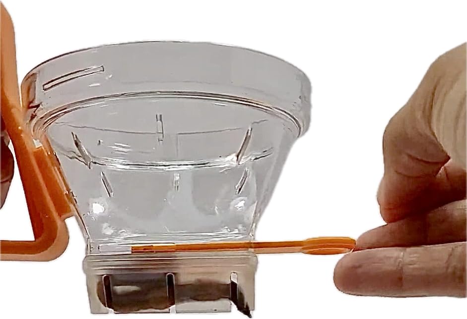 Patented All-In-One Live Bait Fishing Tool, Hands-Free Bait Chamber for Minnows/Worms/Crickets, Bait & Tackle Storage, Clear Lid, Ergonomic Handle