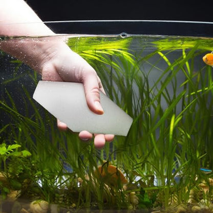 20 Pcs Aquarium Cleaner Sponge Algae Cleaner Non Scratch Scrubber Pads Glass Aquarium Cleaning Tools Handheld for Turtle Fish Tank Supplies