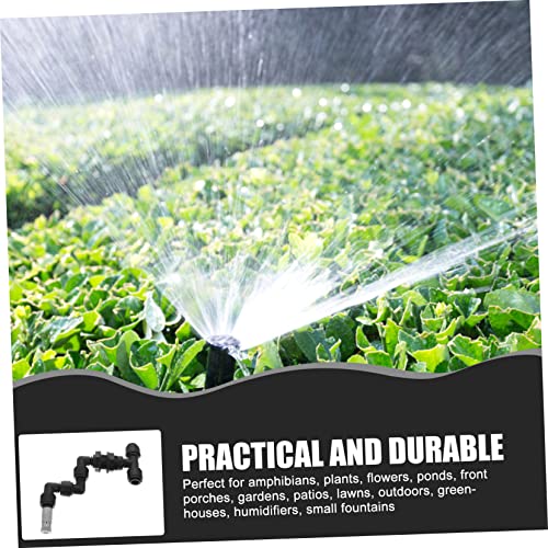 VANZACK 5pcs Garden Spray Nozzle Reptile Mister Nozzles Misting Sprayer Head Tank Landscape Sprayer Head Fine Spray for Reptile Humidifiers - color: Blackx5pcs, size: 10X9X2CMx5pcs