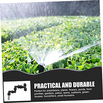 VANZACK 5pcs Garden Spray Nozzle Reptile Mister Nozzles Misting Sprayer Head Tank Landscape Sprayer Head Fine Spray for Reptile Humidifiers - color: Blackx5pcs, size: 10X9X2CMx5pcs