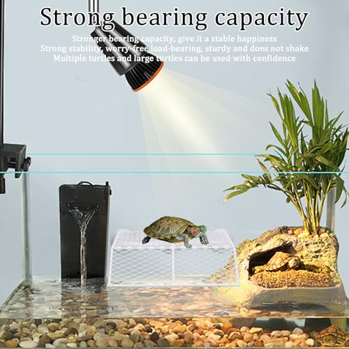 Turtle Basking Platform,Turtle Tank Accessories,Aquarium Turtles Dock Habitat Tortugas para Floating Stand Aquatic Tortoise Decor Ramp for Agua Reptile Pet