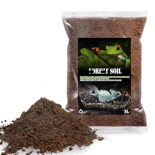 BNOSDM Reptile Soil Substrate,Natural Terrarium Bedding,Snake Bedding,Fluffy Reptile Tank Substrate for Tortoise Hermit Crab Tarantulas Lizards - color: 0.79gal