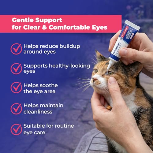 EYEMYCIN Pet Eye Health for Dogs, Cats, Cattle, Sheep, Horses, Birds and Puppies, Kitten (2 Pack) - size: 2 PACK