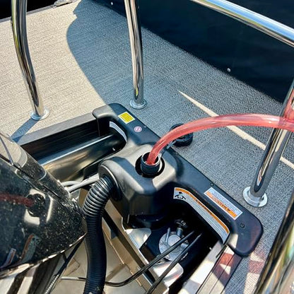 3/4” x 8’ Self-Priming Shaker Jiggler Siphon Hose, FlowPro Siphon Gas & Fuel Transfer Pump, Gas Can Siphon for Boats, Jet Ski, Pontoon. Water Siphon Pump for Hot Tub Drain and Cold Plunge | 7 GPM - size: 3/4” x 8 Foot
