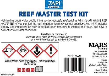 API REEF MASTER TEST KIT Reef Aquarium Water Test Kit 1-Count - style: Reef