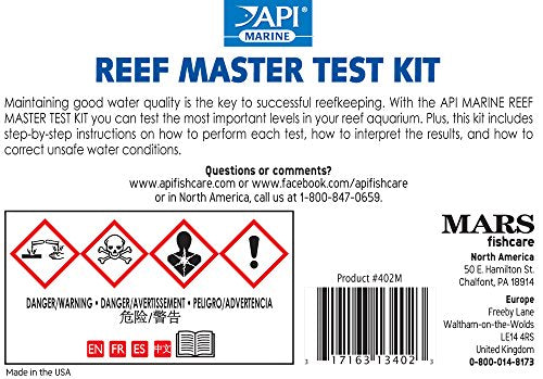 API REEF MASTER TEST KIT Reef Aquarium Water Test Kit 1-Count - style: Reef