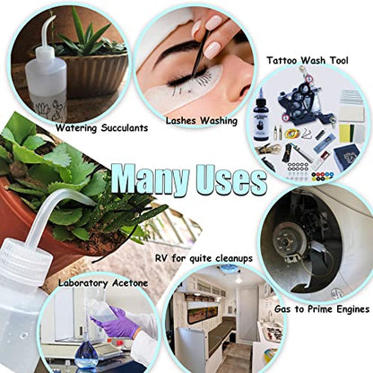 Valchoose White Squeeze Bottles, LDPE Angled Nozzle, 250ml & 500ml, 2 Pack | Built With Clear Liquid Scale, Tight Leakproof Lid, Precise Root Watering, For Lab, Succulents & Mini Potted Plants - color: White, size: 1x250ml+1x500ml