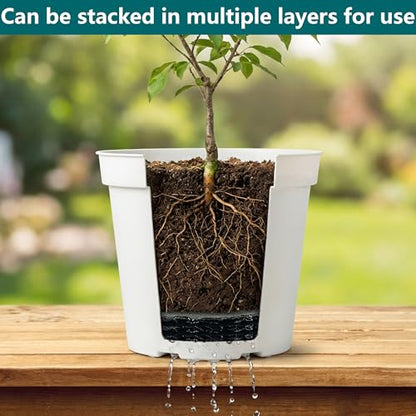 EBaokuup 4 Pcs Plant Pot Drainage Insert Discs, 9 Inch Thickened Mesh Pot Drainage Discs, Lightweight Planter Pad Insert to Prevents Soil Loss Indoor Outdoor - color: 9 Inch-4 Pcs