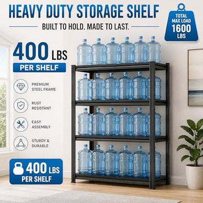 Aquarium Stand 2000 LBS Fish Tank Stand Heavy Duty Adjustable Shelf | Heavy duty metal storage shelving with adjustable tiers for turtle tanks, reptile terrariums and pet supply organization - size: 5-TIER 63"H×39.4"W×13.8"D