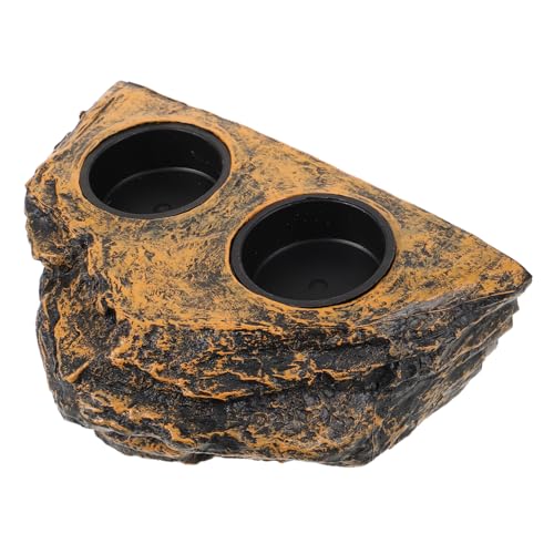 Reptile Food Dish and Water Storage Container Feeding Bowl for Bearded Dragons Turtles and Other Reptiles for Terrarium Use and Easy Care