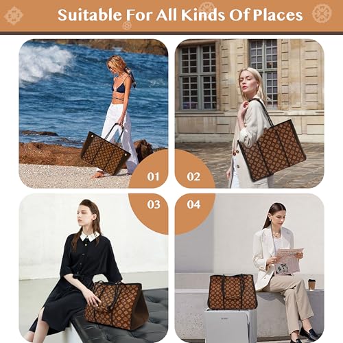 Hibala Neoprene Multipurpose Beach Bag,Gym/Travel/Pool Bag,Tote For Women&Men - color: Classic Coin Printing