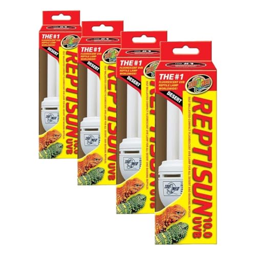Zoo Med ReptiSun Desert Compact Fluorescent UVB Lamp, 26 Watts (Pack of 4) - size: 1 Count (Pack of 4)