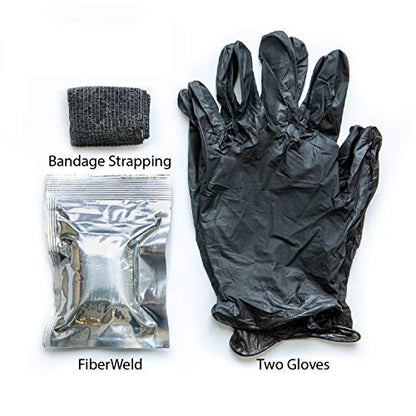 J-B Weld 38237 FiberWeld 2 in. W x 36 in. L Automotive Repair Cast Kit, Black