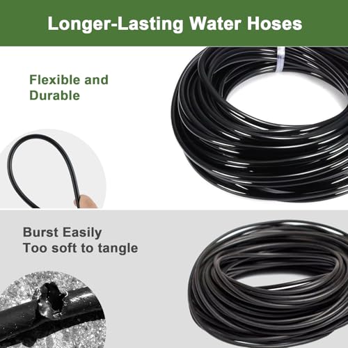 Drip Irrigation Kit for Garden, Quick-Connect Plant Watering System 150FT | Raised Bed Drip Line Kit, Greenhouse Accessories, DIY Micro Sprinklers Set for Yard Outside, Sistema De Riego Por Goteo - size: 150FT