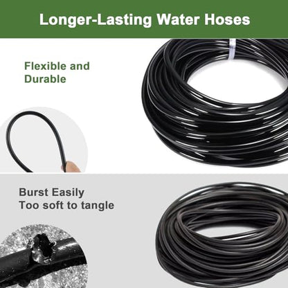 Drip Irrigation Kit for Garden, Quick-Connect Plant Watering System 150FT | Raised Bed Drip Line Kit, Greenhouse Accessories, DIY Micro Sprinklers Set for Yard Outside, Sistema De Riego Por Goteo - size: 150FT