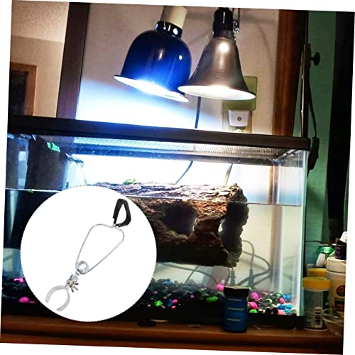 Didiseaon 1pc Reptile Lamp Clip Aluminum Alloy Fixture for Stable Pet Lighting Clamp for Reptile Lampshade Smooth Edges Easy to Install for Tanks and Terrariums
