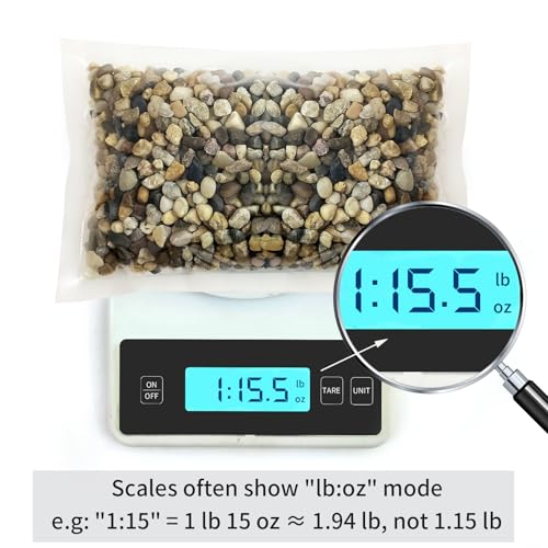 FANTIAN 2 lbs Aquarium Gravel, 1/4 inch Pea Gravel for Fish Tank | Natural Pebbles River Rocks for Plants, Succulent, Vase, Pond, Outdoor Landscaping, Drainage, Terrarium, Safe for Fish - size: 1/4 Inch