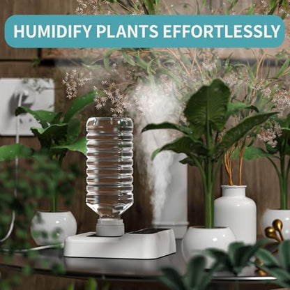 Travel Humidifier, Portable Small Humidifier for Plants, Bedroom, Office, Hotel or Car, Battery Operated Mini Cool Mist Humidifiers, Quiet 23dB, Auto-off, Night Light & BPA-Free, White - color: White