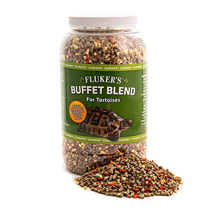 Fluker's Buffet Blend Tortoise Diet, Veggies with Fortified Pellets, 3.25 lbs.