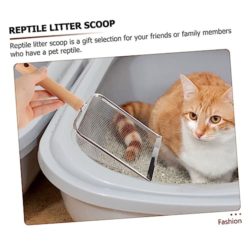 Sosoport Cat Litter Scoop Handle Reptile Litter Shovel Easy to Cat Waste for Pets and Design
