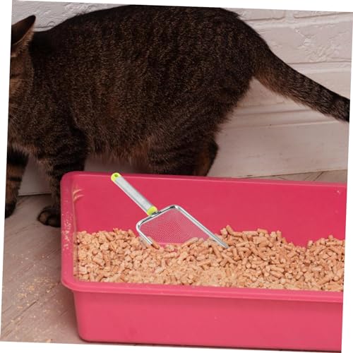 KESYOO Stainless Steel Cat Litter Scoop Litter Shovel for Easy Cleanup Lightweight Design Wide Mouth for Pet Waste for Cat Owners and Reptile Terrariums