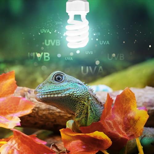 Leoterra Reptile UVB Light Bulb 26W 10.0, High Intensity UVB Light for Bearded Dragon, Veiled Chameleons & Adult Red-Eared Sliders in Large Terrarium, Powerful UVA UVB for Reptile - size: 26w 10.0