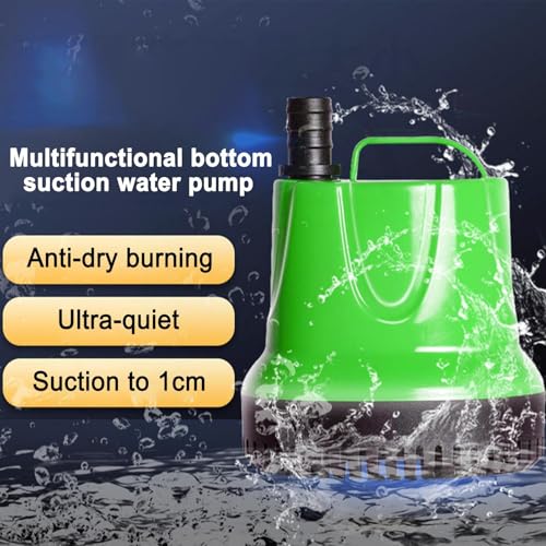 Submersible Water Pump Aquarium Quiet Filter System Circulation Device | Fountain Water Pump Suction Cup Drainage for Outdoor Garden Pool Sump Hydroponic Irrigation Terrarium