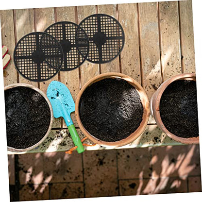 20 Pcs Bonsai Mesh Drainage Screens Flowerpot Bottom Mesh Pads with Drainage Holes for Improved Soil Aeration for Indoor and Outdoor Plant Pots