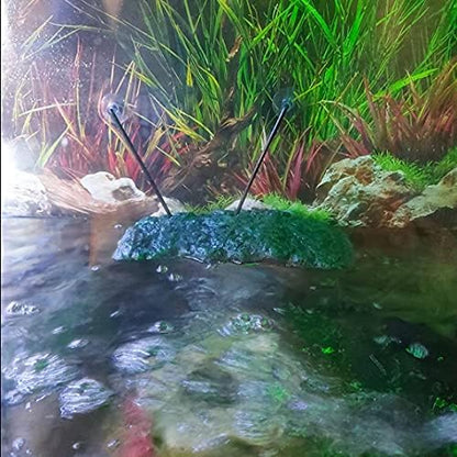 Minidiva Turtle Floating Platform, Floating Turtle Dock Rectangular Turtle Dock Polyurethane Foam Aquarium Floating Decorative Deck Climbing Brazilian Turtle (Large) - size: Large