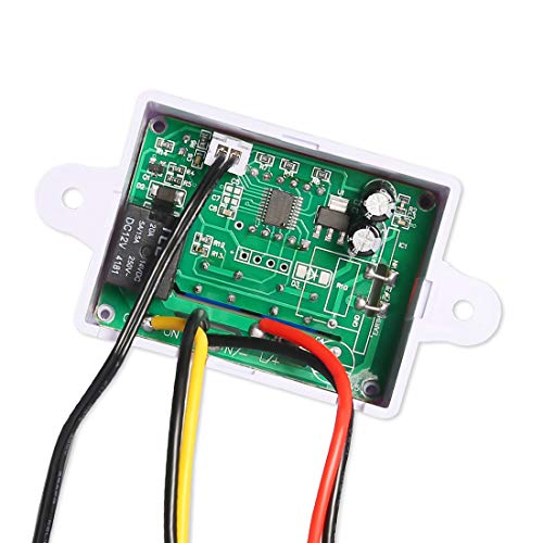 XH-W3001 Mini Thermostat Switch with Waterproof Sensor Probe Digital LED Temperature Controller Module Programmable -50 to 110 Degree Heating Cooling Thermostat(220V) - style: 220V