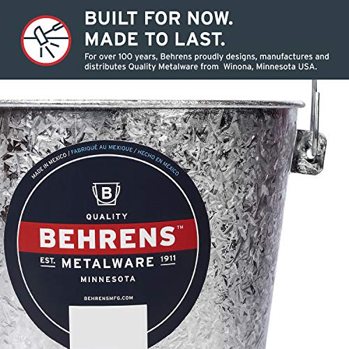 Behrens Hot-Dipped Galvanized Steel Utility Pail, 22-Quart - size: 22-Quart, style: Hot Dipped