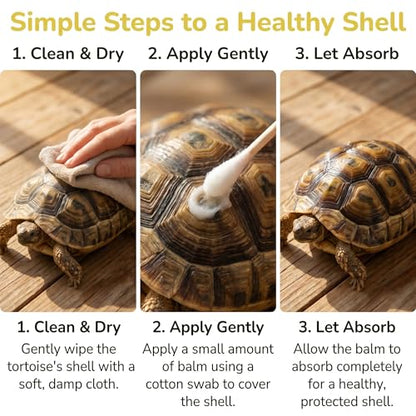 Reptile Shell Care Balm, 3.5 Oz Tortoise Lizard Turtle Shell Moisturizer