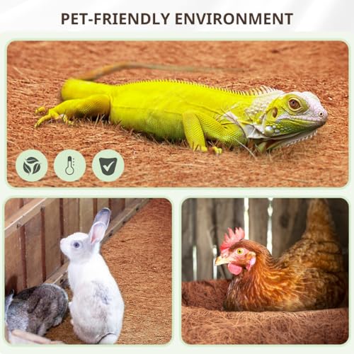 Natural Coconut Coir Liner Sheets - 12x80 Inch Coco Fiber Roll, Coco Mat for Planter, Flower Basket Liner, Garden Decoration, and Animal Pet Pad