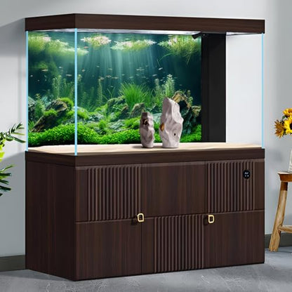 Underwater Aquatic Seagrass Aquarium Background Under The Sea Grass Leaves Lush Green Moss Fish Tank Background Deep Sea Rock Cork with Foggy Misty Sunbeams Terrarium Backgrounds Wallpaper 72x24in - size: 72(W)x24(H)inches/ 180(W)*60cm(H)