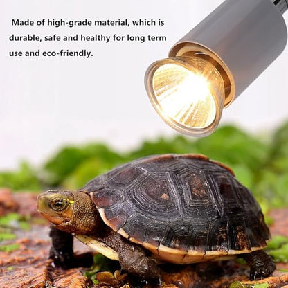 Alomejor Reptile Heat Lamp, 75W 360 Rotatable Basking Light, Aquarium Heating Lamp for Turtle, Lizard, Snake
